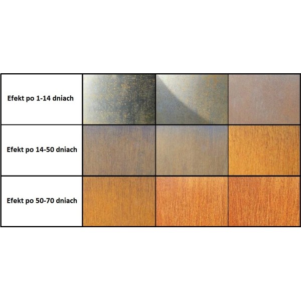 Blacha Cor-Ten 5x1000x2000mm corten korten